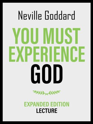 cover image of You Must Experience God--Expanded Edition Lecture